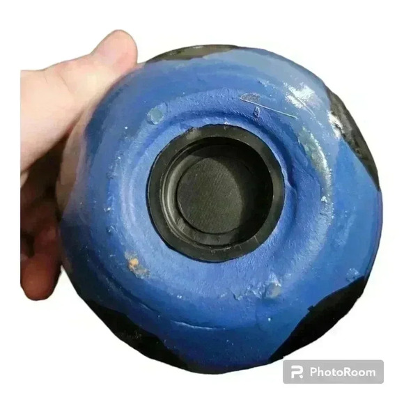 Black and blue soccer ball change bank! - Picture 3 of 4